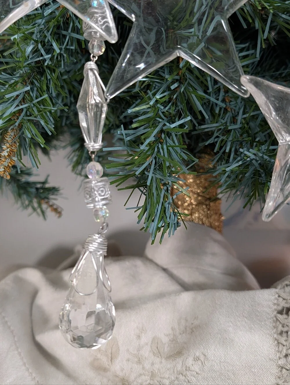 Vintage clear acrylic